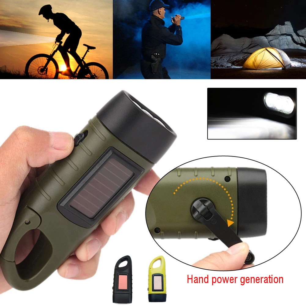 LED Flashlight Hand Crank Sola - Fishing Boat Navigation Light ulasan dan harga
